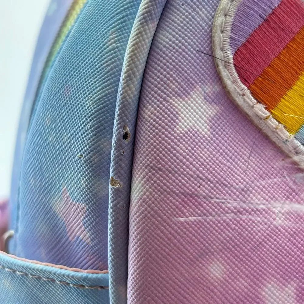 UNDER.ONE.SKY Unicorn Face Multicolored Mini Backpack